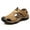 Brown, variant on EQWLJWE Sandals Men Outdoor Leather Non-slip Anti-kick And Anti-collision Beach Sandals