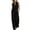 Black., variant on Casual Set for Women,2 Piece Matching Outfits,Ruffle V-Neck Sleeveless Top Loose Solid Color Wide Leg Pants Set
