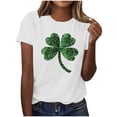 thumbnail image 2 of Womens St Patricks Day Shirt – Love Clover Shamrock Tee, Cute Irish Outfit, 2 of 8