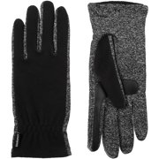 isotoner Womens Unlined Water Repellant Touch Screen Gloves, Black, One Size