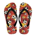 thumbnail image 2 of Psesaysky Boys Girls Flip Flops Sandals Soccer Red Print Water Park Summer Beach Swim Pool Shoes for Kids Indoor and Outdoor Size 3, 2 of 7