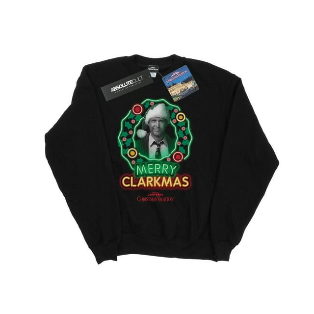 National Lampoon's Christmas Vacation Girls Greyscale Clarkmas Sweatshirt