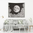 thumbnail image 2 of Yayeee Tapestry Wall Hanging for Bedroom 60" x 40" Living Room Home Wall Art Decor, Black Moon, 2 of 7