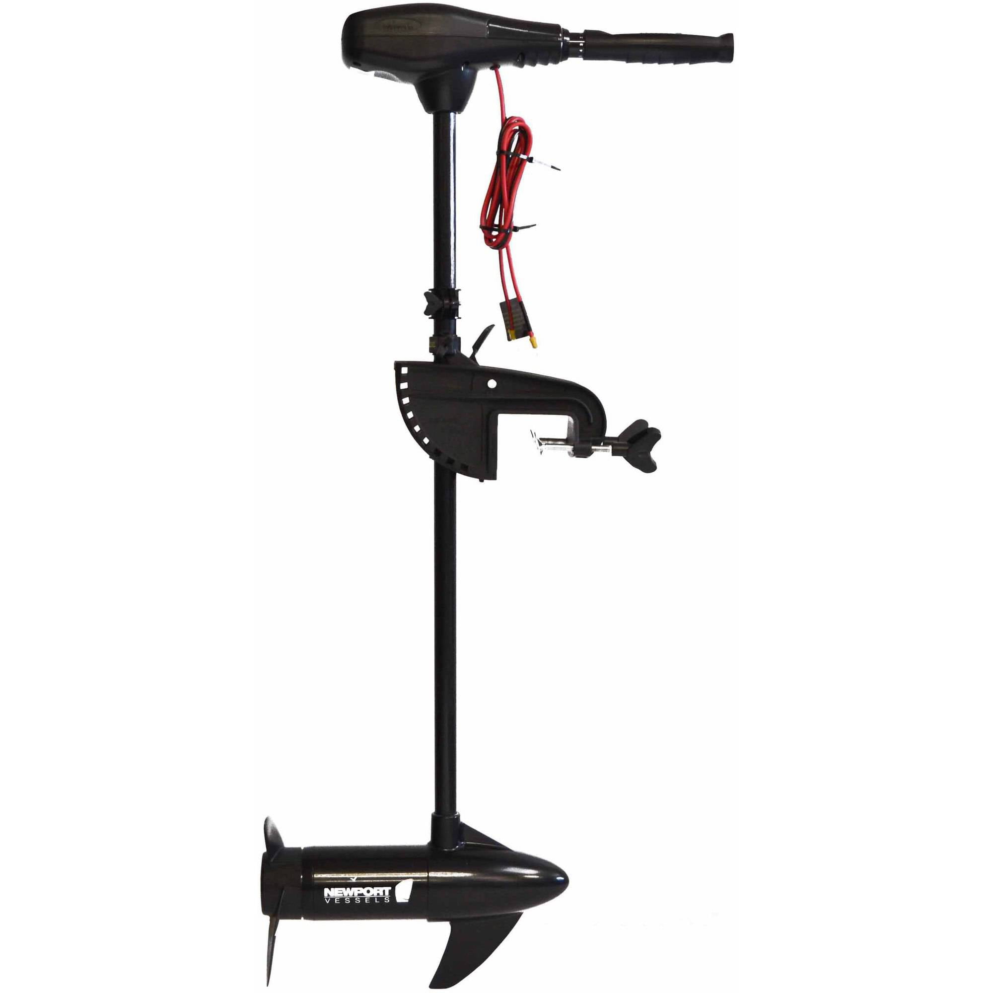 Newport Vessels Nv Series 55 Lb Thrust Saltwater Transom Mounted Trolling Electric Trolling Motor With Led Battery Indicator 30 In Shaft Walmart Com