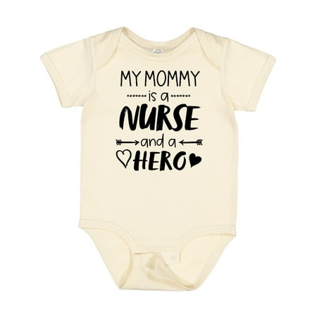 

Inktastic My Mommy is a Nurse and a Hero Gift Baby Boy or Baby Girl Bodysuit