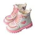 thumbnail image 1 of PEASKJP Boots for Girls Waterproof Printed Rubber Boots, Pink 32, 1 of 5