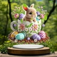 thumbnail image 5 of Moocorvic Easter Basket Essentials Easter Bunny Eggs Acrylic Tabletop Decorations Holiday Gifts, 5 of 6