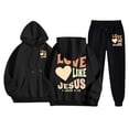 thumbnail image 1 of WILLBEST Vocation Outfits for Women Womens Two Piece Outfits Sets Hoodie Sweatshirt and Long Sweatpants Jogger Workout Set Fall Tracksuit Sweatsuits 2514, 1 of 6