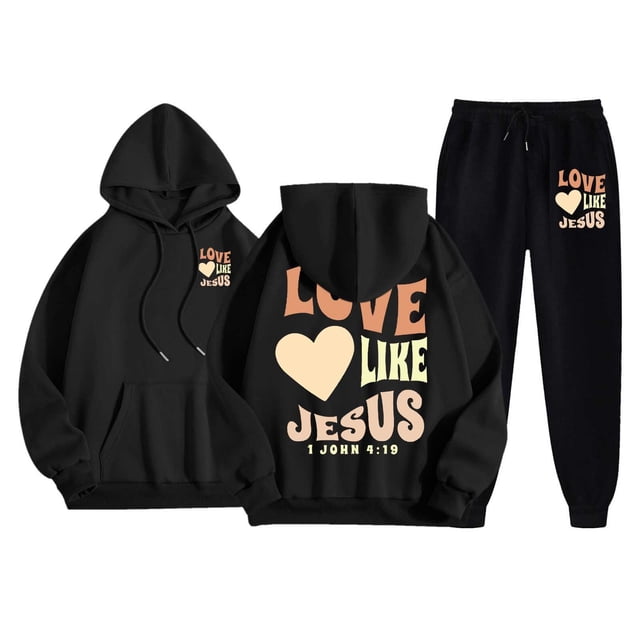 WILLBEST Vocation Outfits for Women Womens Two Piece Outfits Sets Hoodie Sweatshirt and Long Sweatpants Jogger Workout Set Fall Tracksuit Sweatsuits 2514