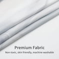 thumbnail image 4 of Small Stall Shower Curtain 36 x 72, Grey Half Size Shower Curtain, Marble 36 inch Fabric Shower Curtain Set with Hooks, Abstract White Grey Narrow Shower Curtain for Bathroom Decor, 4 of 6