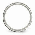 thumbnail image 2 of Stainless Steel Black IP-plated 8mm Men's Grooved Wedding Band Ring Size 8, 2 of 7