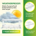 thumbnail image 2 of D.F. Omer Weatherproof Suction Cup 3 Section Plastic Window Bird Feeder, 2 of 8