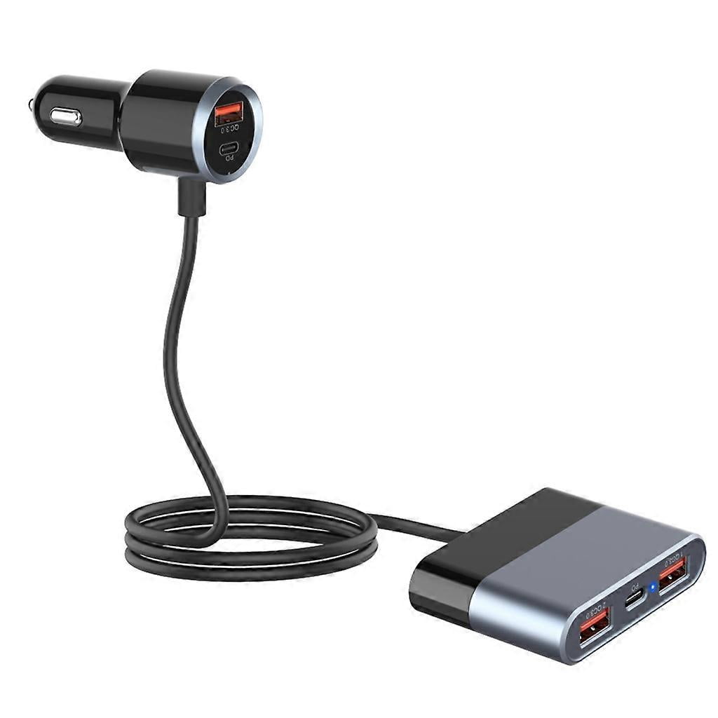 compatible 76W Car Charger Car Phone Charging Adapter PD3.0 QC3.0 Car Charger Multi-Port_Perfect Gift