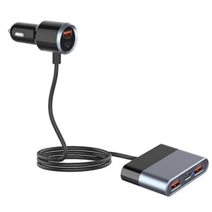 Compatible 76W Chargeur de voiture Adaptateur de charge de téléphone de voiture PD3.0 QC3.0 Chargeur multi-port_Perfect Gift
