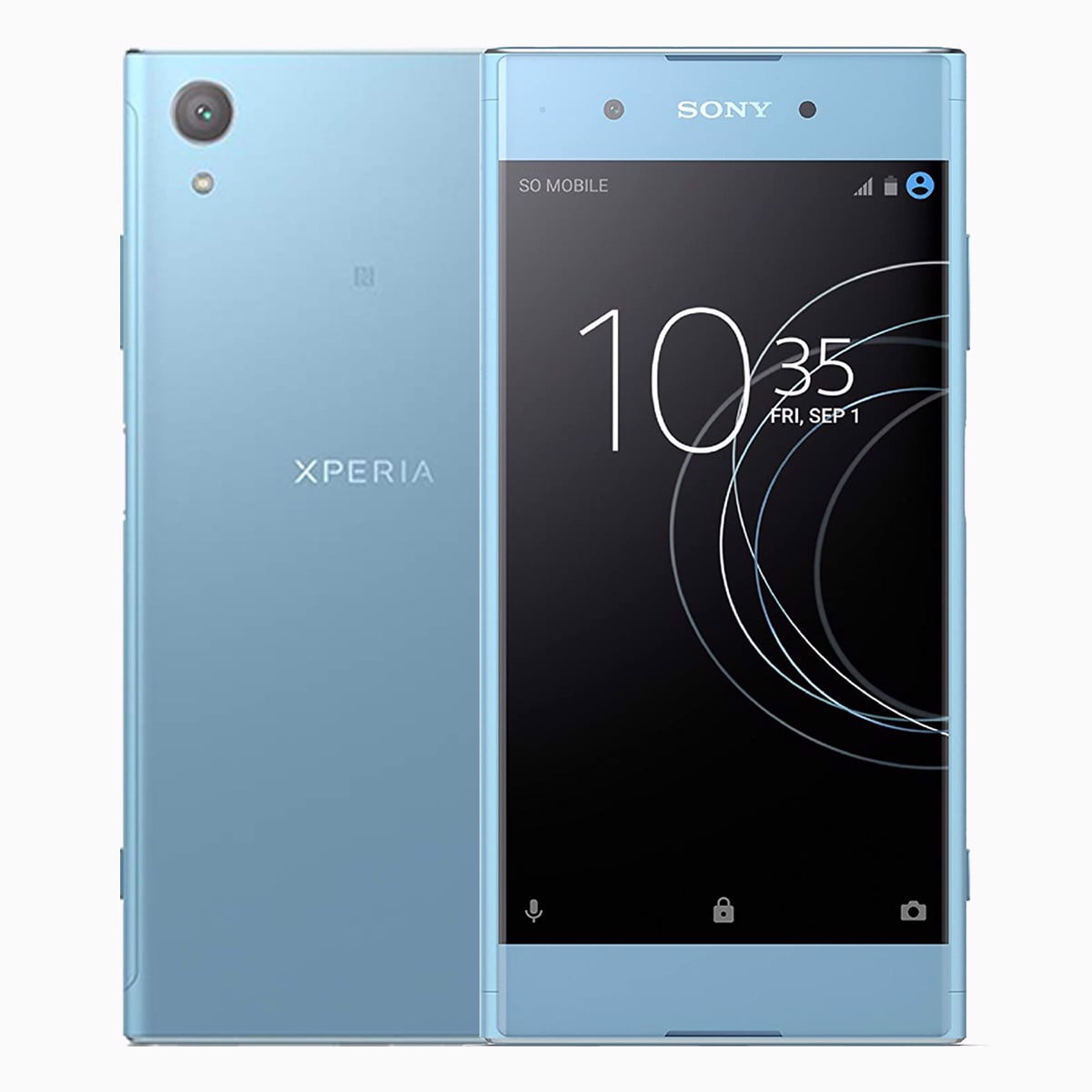Cadorabo Hoesje Voor Sony Xperia XA1 PLUS In METAAL ZWART - Hard Case Beschermhoes In Metaal Look Tegen Krassen En Stoten