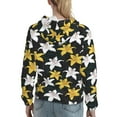 thumbnail image 7 of Disketp Lilies Flowers Womens Casual Hoodies Crew Neck Long Sleeve Sweatshirts Pullover Tops-Small, 7 of 7