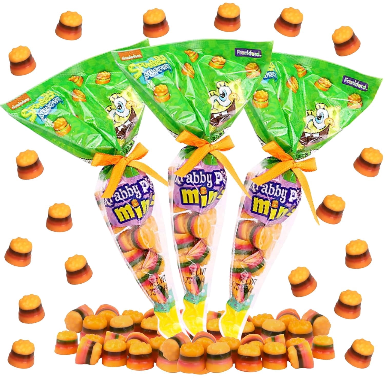 Frankford, Spongebob Krabby Patty Minis Gummies, 5oz bag