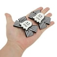 thumbnail image 4 of Unique Bargains 1 Pair Duckbill Clip Halloween Double Bow Pattern Hair Clip for Women Black, 4 of 5