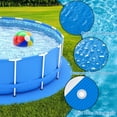 thumbnail image 3 of 16 x 16 Ft Swimming Pool Ground Cloth Round Swimming Pool Tarpaulin Tarp for Above Ground Swimming Pools Heavy Duty Pool Ground Mat Protector Pad Prevents Punctures, 3 of 7
