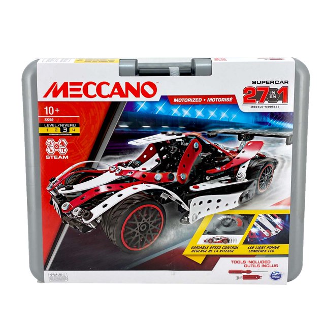 Meccano 27-en-1 Jouet Motorisé Échelle de Supercar Kit de Modèle à Partir de 10 Ans