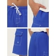 thumbnail image 6 of NOMADIC NOOK Men's Summer Holiday Drawstring Waist Solid Beach Board Shorts 2 Pack, 6 of 6
