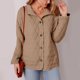 thumbnail image 5 of Parkas de manga larga para mujer, informales, holgadas, lisas, con cuello vuelto, de manga larga y cuello redondo, blusa para mujer, 5 of 9