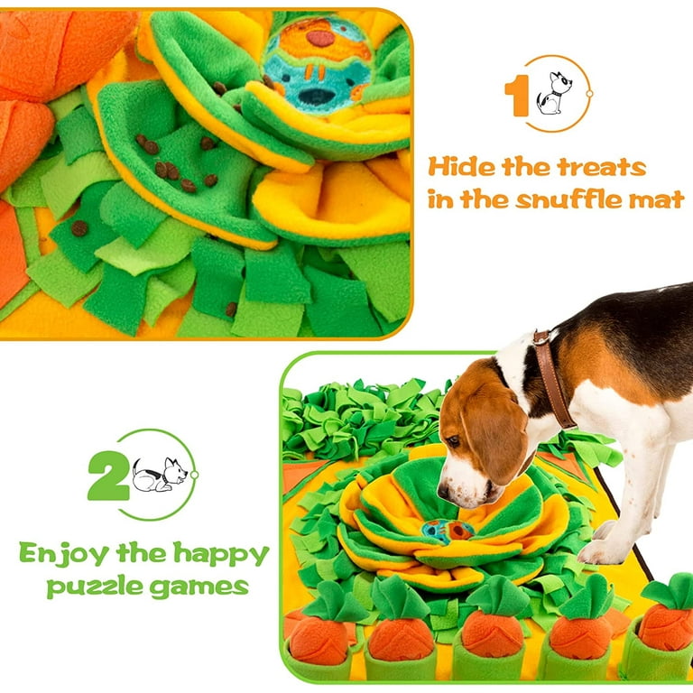 KOSKILL Snuffle Mat for Dogs, 33x22 Dog Food Mat with Interactive Toys,  Sniff Activity Mat Feeding Puzzle Slow Feeder for Small Medium Large Dogs,  Help Stress Relief Brain Stimulation Enrichment - Yahoo