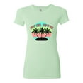 thumbnail image 2 of Wild Bobby, Pastel Color Hot Girl Summer, Streetwear, Women Slim Fit Junior Tee, Mint, Medium, 2 of 4