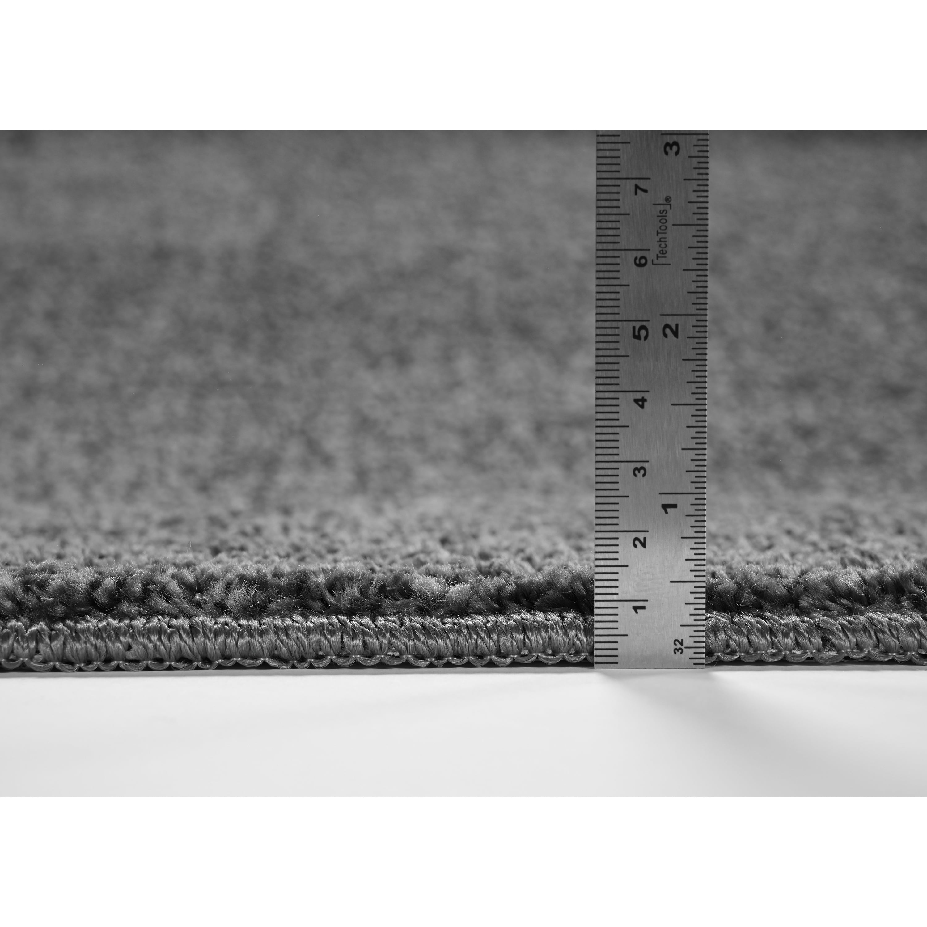 Garland Rug Gramercy Washable Bath Rug Set, 3-Piece (2 Bath Rugs, & Contour Rug) Cinder Gray