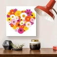 thumbnail image 2 of Flower Shape Heart-14"x14" Canvas Artwork 20 x 30, 2 of 5