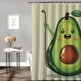 thumbnail image 2 of Orinice Avocado Bathroom Decor Set Luxurious Shower Curtain with Hooks 100% Polyester Fabric Multi Size Colorful Fashion Bathroom Shower Curtain Set 36x72, 2 of 7