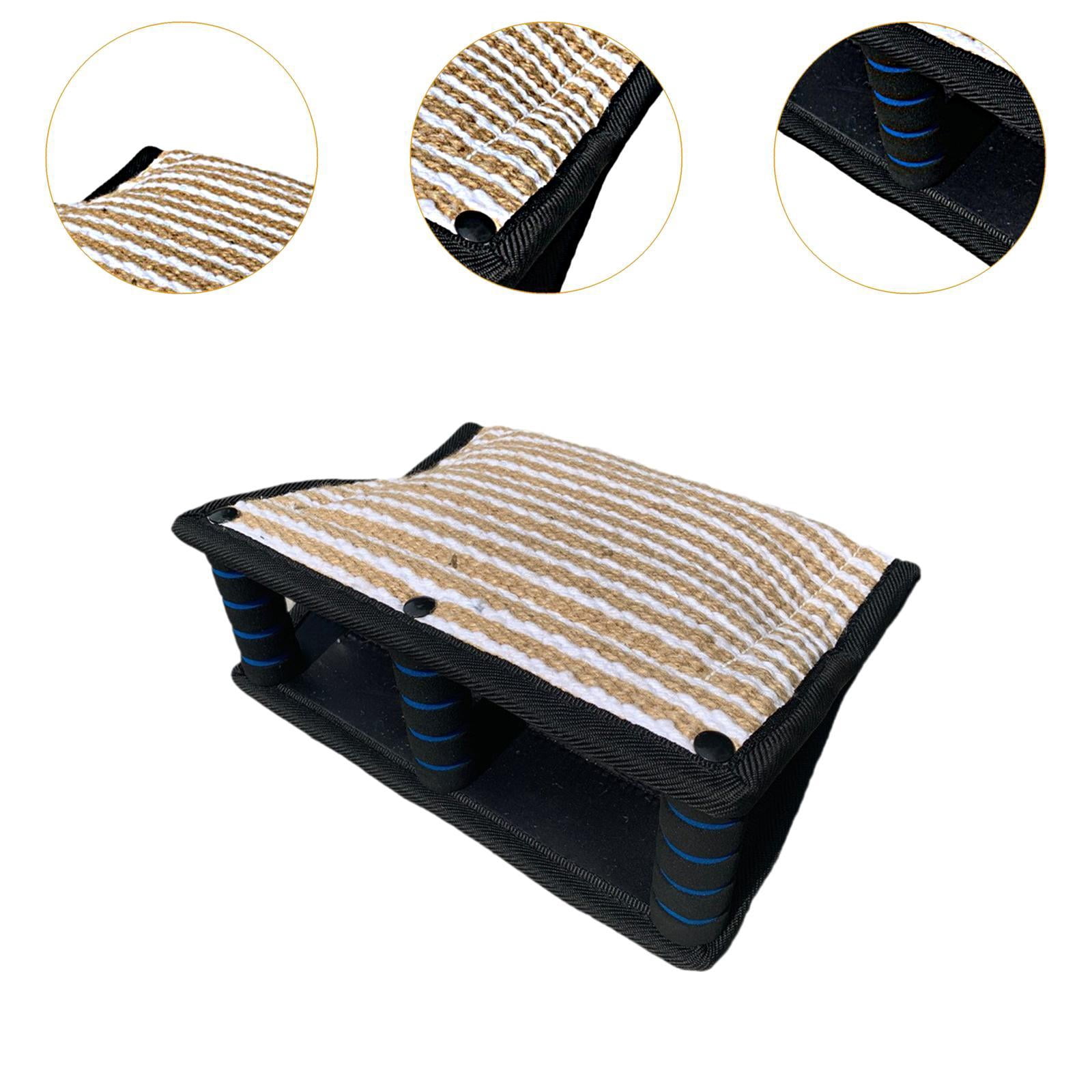 oshhni Dog Bite Pillow Bite Training Interactive Toy for Huskies Labradors black