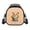 Cartoon Corgi in Bucket with Sunflowers & Paw Print Heart Pattern, variant on Pzuqiu Thermal Insulated Kids Lunch Bag for School Hiking, Polyester Removable Strap Kids Insulated Lunch Bag, Chihuahua Denim Frame