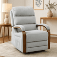 thumbnail image 2 of FlexiSpot Dual Motor Recliner Chair, Adjustable Recliner with Lumbar Support and Padded Seat Backrest for Living Room, Beige, 2 of 8