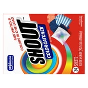 Shout Color Catcher, Laundry Dye-Trapping Sheets, 24 Sheets