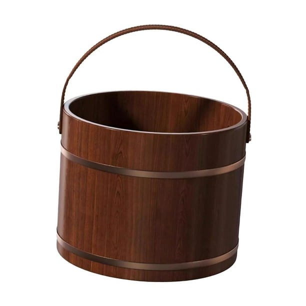 Baño de pies de madera, lavabo para pies, suministros para lavar los pies, remojo de pies multifuncional Sin tapa
