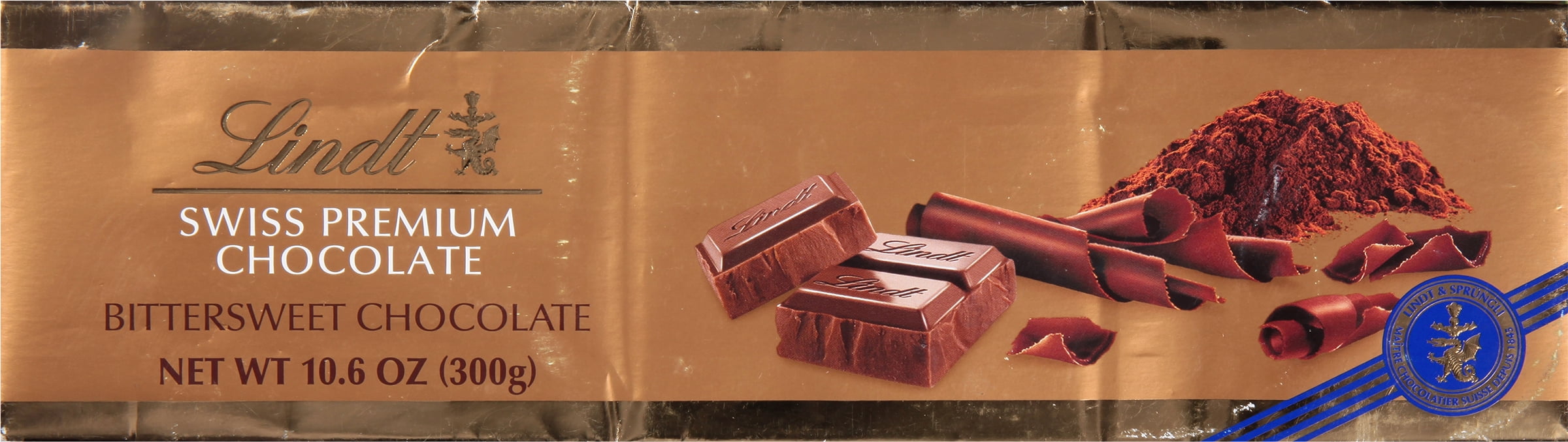 Lindt Swiss Surfin Bittersweet Dark Chocolate Gold Bar