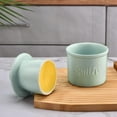 thumbnail image 4 of Butter Crock with Spreader, French Butter Keeper with Water Line for Counter, The Original Porcelain Butter Dish. Gift for Thanksgiving, Christmas and Mother’s Da,S.(Color: Blue), 4 of 6