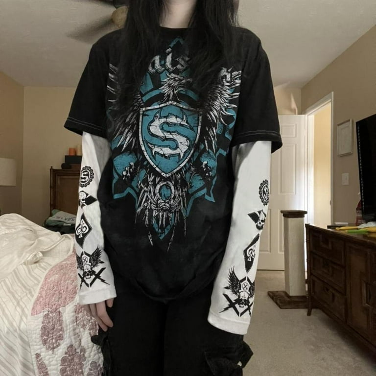 I Love Emo Girls T Shirt Y2k Aesthetics Emo T Shirt 