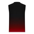 thumbnail image 4 of Hombres Moda Casual sin Mangas Gradación Impresión Suéter Cuello Redondo Tanque Deportivo, 4 of 7