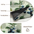 thumbnail image 6 of Round Rug 5Ft Washable Non-Slip, Blueberry Botanical Circle Area Rugs for Living Room Bedroom, Spring Leaves Branches Farmhouse Indoor Floor Mats Carpet Runner for Home Decor Aesthetic, 6 of 8