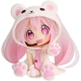 thumbnail image 1 of Future Poupée Chapeau Tendance Ours Rose Modèle à Main Anime Dessin Animé Jeu Statue Marionnette Jouets 2.17 Pouces, 1 of 2