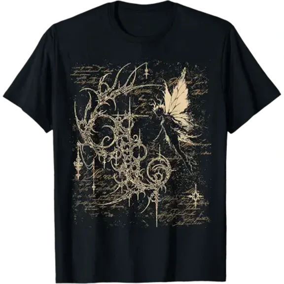 Y2K Grunge Alt Goth Fairy Sigilism Vintage Graphic T-Shirt