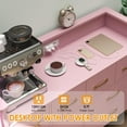 thumbnail image 5 of Accreate 8-Drawer Dresser with LED Light & Charging Station, Pink, 5 of 7
