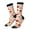3 Black, variant on Fall 70s Groovy Hippie Crew Socks for Men & Women, Breathable Casual Athletic Ankle Socks