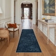 thumbnail image 6 of DEORAB 8x10 Area Rugs Floral Print Pattern Low Pile Lightweight Machine Washable Non Slip for Living Room, Bedroom, Home Decor, Blue, 6 of 6