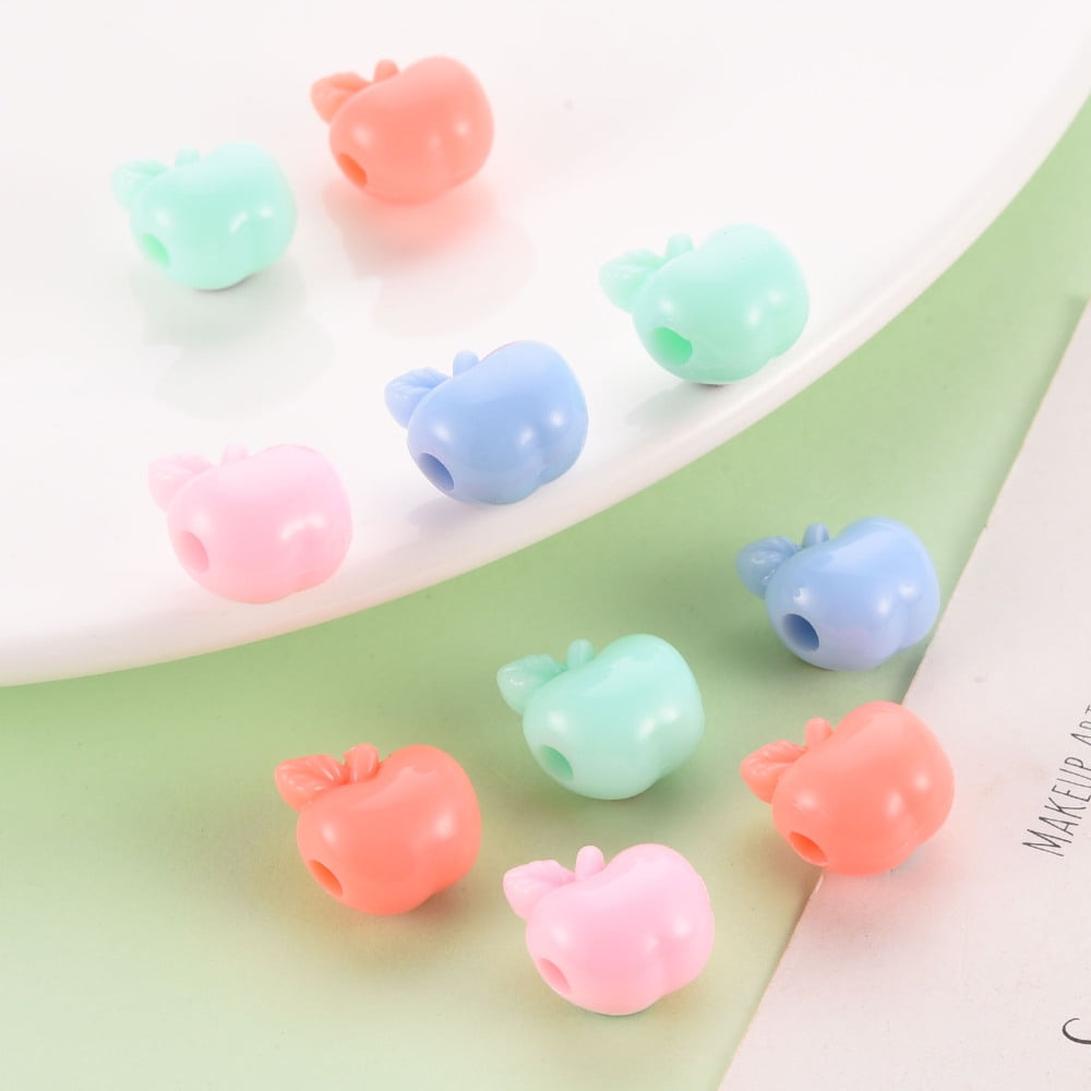 500 g Opaque Acrylic Beads Mixed color 14x13.5x10.5mm Hole: 3mm 495pcs/500g