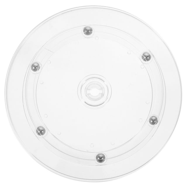 KAKOWELY turntable 6 Inches Practical Display Turntable Transparent Display Stand 360 Degree Rotation Turntable5.91"X5.91"X0.59"