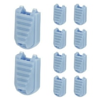 Uxcell Zipper Pull Tabs Cord End Tips Plastic Shoelace End Clips Fit for Paracord Drawstrings Backpack Lanyard Loops Light Blue