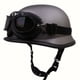 thumbnail image 1 of Casco de acero para motocicleta, casco retro para motocicleta, casco Harley para montar al aire libre, medio casco con gafas, 1 of 6
